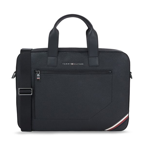 Tommy Hilfiger Torba za laptop Tommy Hilfiger Th Central Slim Computer Bag AM0AM11579 Crna