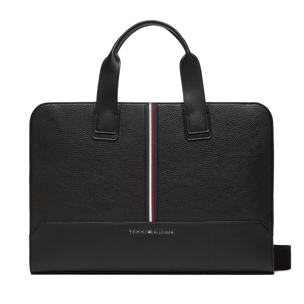 Tommy Hilfiger Torba za laptop Tommy Hilfiger Th Central Slim Computer Bag AM0AM11781 Black BDS