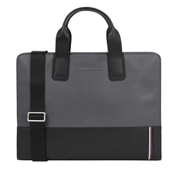 Tommy Hilfiger Torba za laptop Tommy Hilfiger Th Central Slim Computer Bag AM0AM12447 Dark Grey PSM