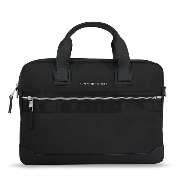 Tommy Hilfiger Torba za laptop Tommy Hilfiger Th Elevated Nylon Computer Bag AM0AM11574 Black BDS