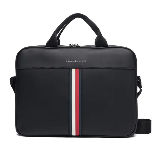 Tommy Hilfiger Torba za laptop Tommy Hilfiger Th Metro Computer Bag AM0AM14517 Crna