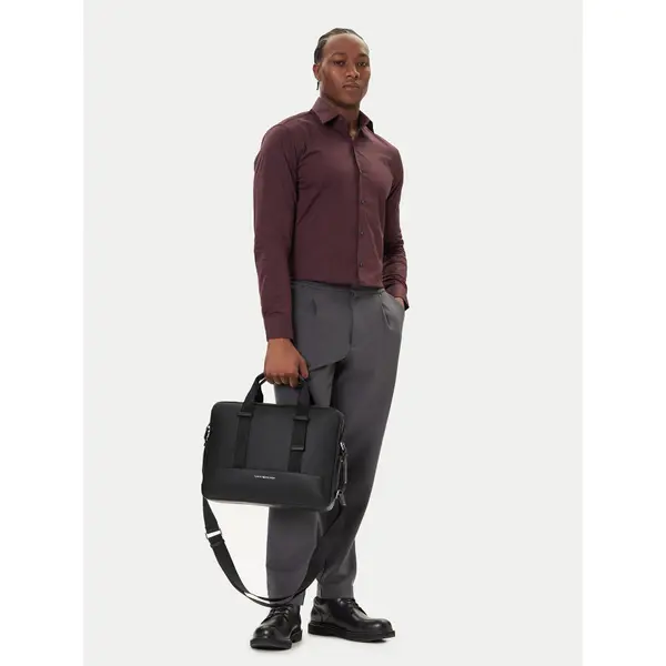 Tommy Hilfiger Torba za laptop Tommy Hilfiger Th Modern Computer Bag AM0AM13637 Crna