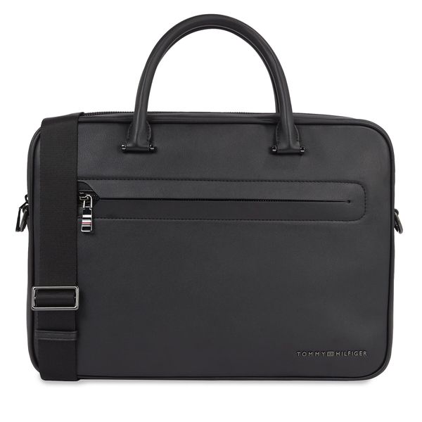 Tommy Hilfiger Torba za laptop Tommy Hilfiger Th Modern Pu Computer Bag AM0AM12232 Black BDS