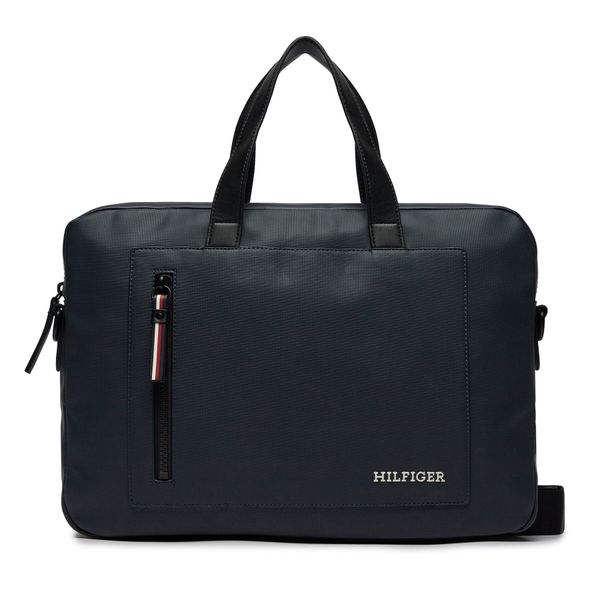 Tommy Hilfiger Torba za laptop Tommy Hilfiger Th Pique Slim Computer Bag AM0AM11784 Space Blue DW6