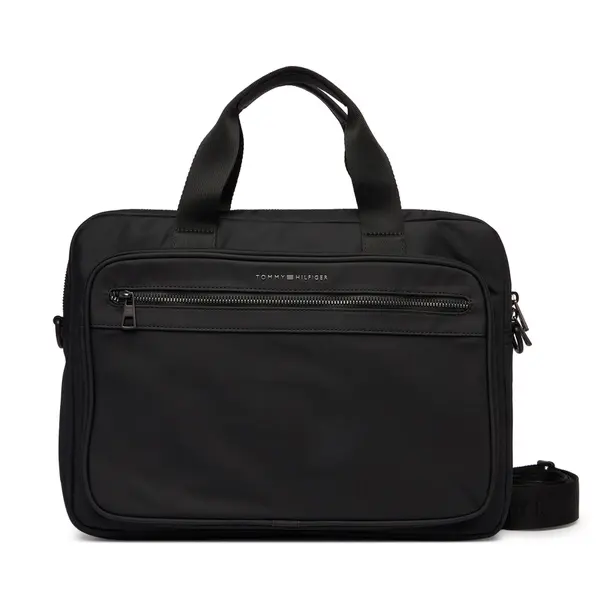 Tommy Hilfiger Torba za laptop Tommy Hilfiger Th Repreve Computer Bag AM0AM14149 Crna