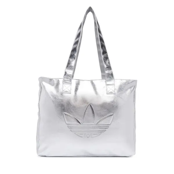 Adidas Torbica adidas Shopper Metallic Pu Bag KR1566 Srebrna