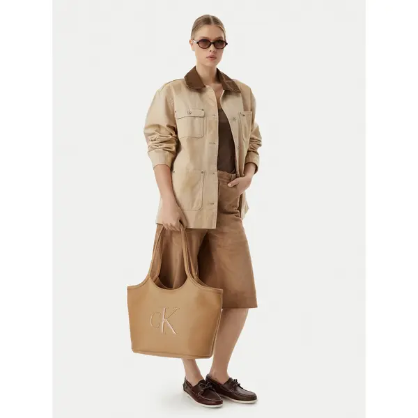 Calvin Klein Torbica Calvin Klein Bold Ck LV04F3562G Bež