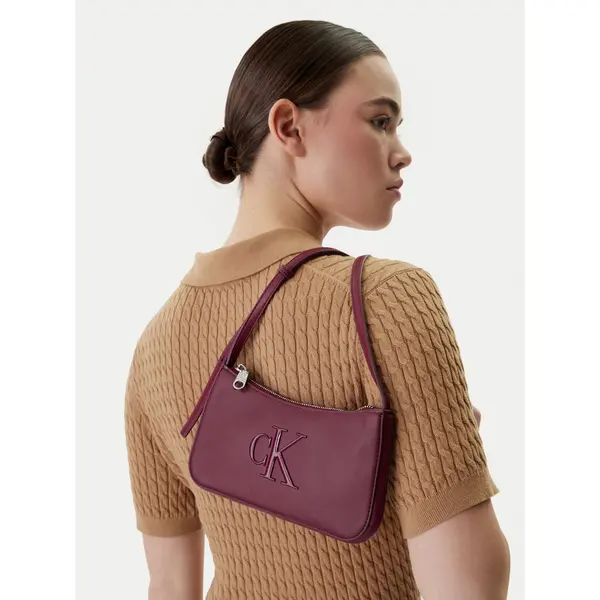 Calvin Klein Torbica Calvin Klein Bold Ck Mini Bag LV04F1125G Tamnocrvena