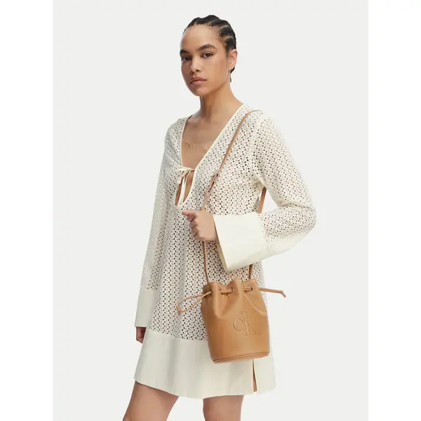 Calvin Klein Torbica Calvin Klein Bold Ck Small LV04F3640G Bež