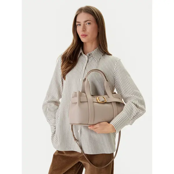 Calvin Klein Torbica Calvin Klein Buckle Mini Tote With Strap LV04F3295G Bež
