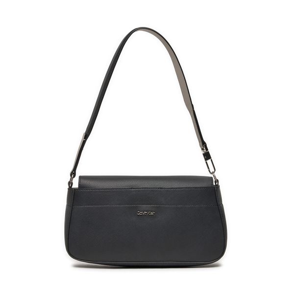 Calvin Klein Torbica Calvin Klein Business Shoulder Bag_Saffiano K60K611680 Ck Black/Sand Pebble BEH