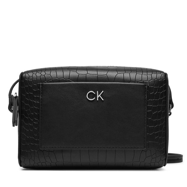 Calvin Klein Torbica Calvin Klein Ck Daily Camera Bag_Croco K60K612140 Crna