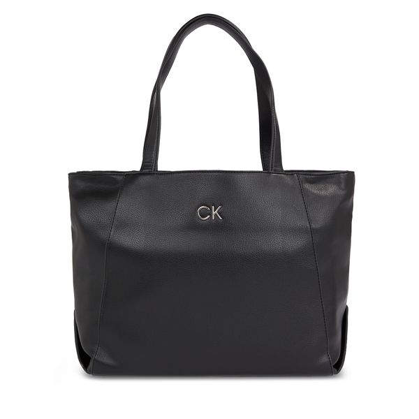 Calvin Klein Torbica Calvin Klein Ck Daily Shopper Medium Pebble K60K611766 Ck Black BEH