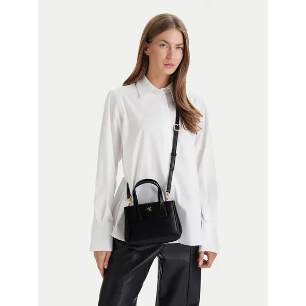 Calvin Klein Torbica Calvin Klein Ck Mini Tote Crossbody LV04F3520G Crna