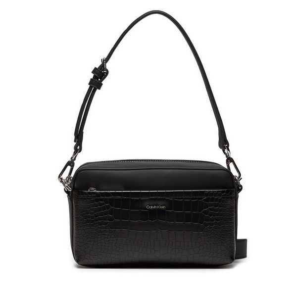 Calvin Klein Torbica Calvin Klein Ck Must Conv Camera Bag_Croco K60K612110 Crna