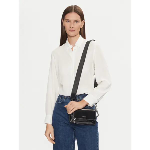 Calvin Klein Torbica Calvin Klein Ck Must Dbl Strap Mini Bag_Shiny K60K612772 Crna