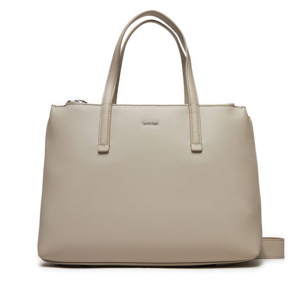 Calvin Klein Torbica Calvin Klein Ck Must Medium Tote K60K612279 Bež