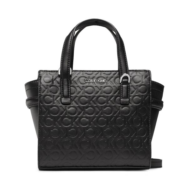 Calvin Klein Torbica Calvin Klein Ck Must Mini Tote Embossed K60K610193 Black BAX