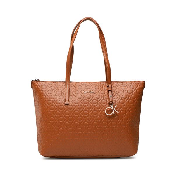 Calvin Klein Torbica Calvin Klein Ck Must Shopper Md Embossed Mono K60K610274 HJJ