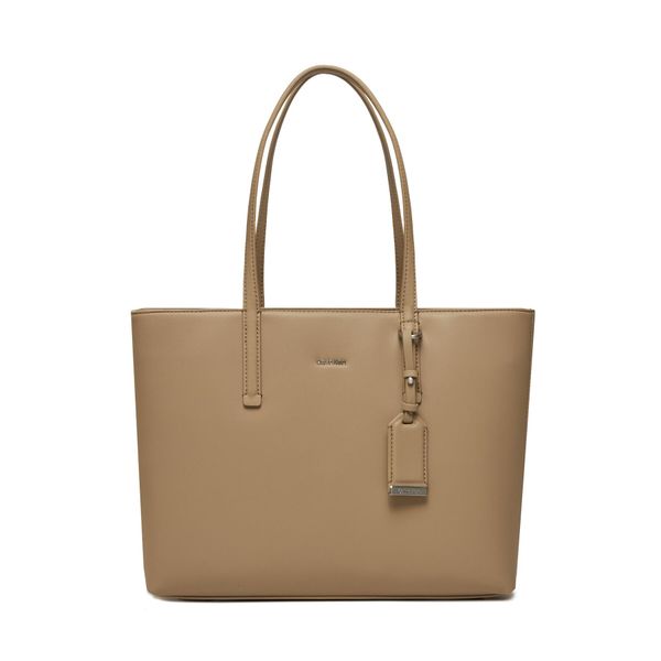 Calvin Klein Torbica Calvin Klein Ck Must Shopper Md K60K610736 Silver Mink PFA