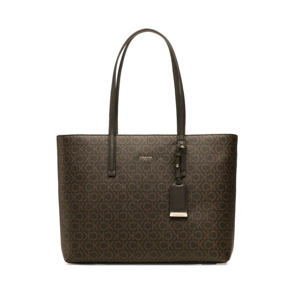 Calvin Klein Torbica Calvin Klein Ck Must Shopper Md Mono K60K610923 Smeđa
