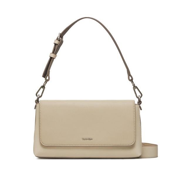 Calvin Klein Torbica Calvin Klein Ck Must Shoulder Bag_Color Block K60K611342 Dk Ecru/ Stony Beige/ Medium Taupe PC4