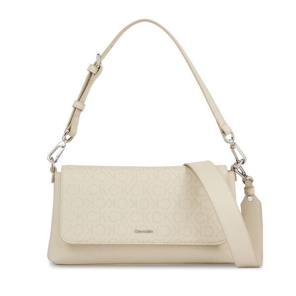 Calvin Klein Torbica Calvin Klein Ck Must Shoulder Bag_Epi Mono K60K611762 Stoney Beige Epi Mono PEA