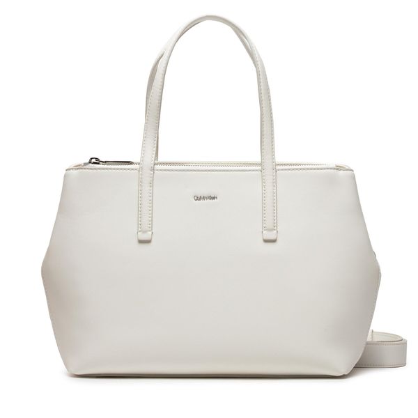 Calvin Klein Torbica Calvin Klein Ck Must Tote Md K60K611929 Bright White YAF