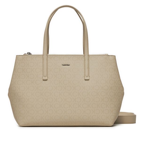 Calvin Klein Torbica Calvin Klein Ck Must Tote Md_Epi Mono K60K611758 Stoney Beige Epi Mono PEA
