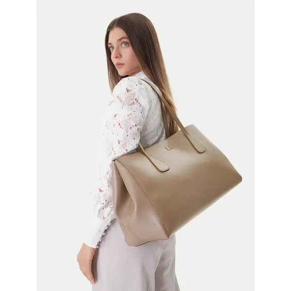 Calvin Klein Torbica Calvin Klein Ck Snap Large Tote LV04F3502G Bež