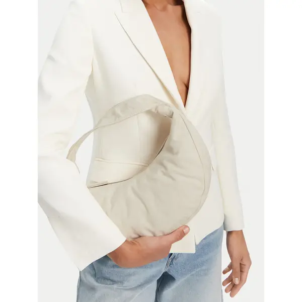 Calvin Klein Torbica Calvin Klein Ckj Monogram Pinched Medium Shou LV04F3206G Écru