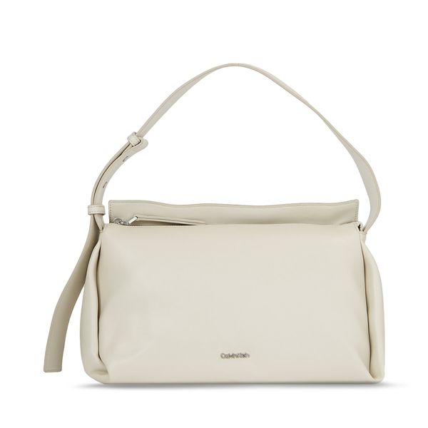 Calvin Klein Torbica Calvin Klein Elevated Soft Shoulder Bag Sm K60K610756 Dk Ecru PC4