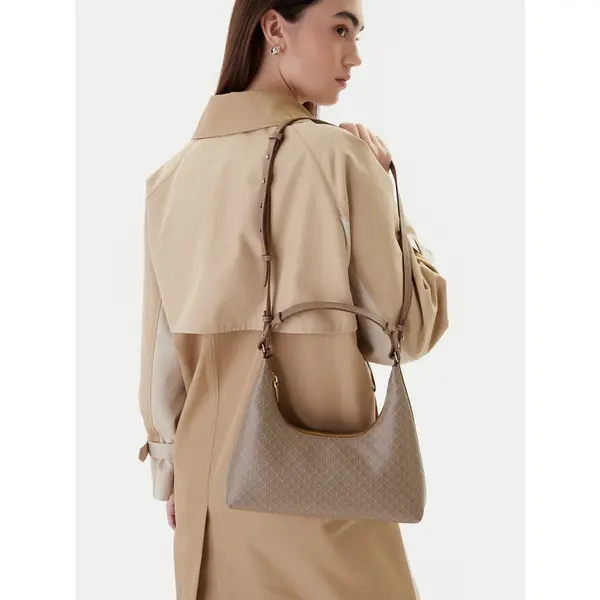 Calvin Klein Torbica Calvin Klein Emblem Aop Conv Shoulder Bag LV04F3298G Bež