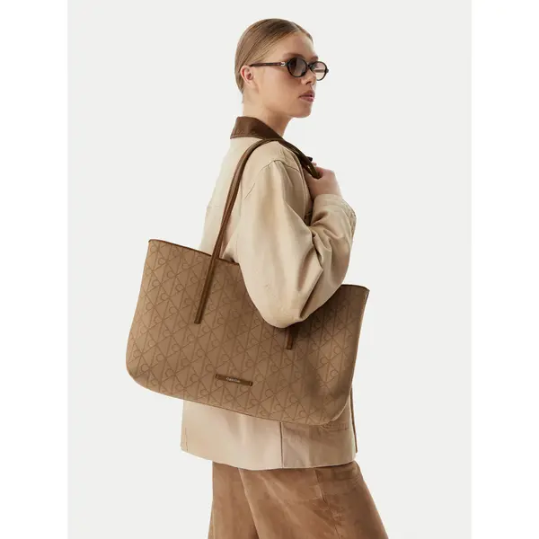 Calvin Klein Torbica Calvin Klein Emblem Aop Jacquard LV04F3750G Kaki