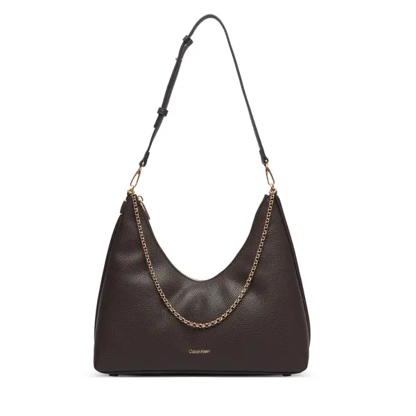 Calvin Klein Torbica Calvin Klein Emblem Hw Pebble Shoulder Bag LV04F3495G Bež