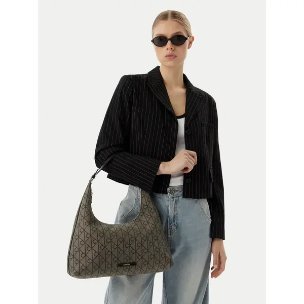 Calvin Klein Torbica Calvin Klein Emblem Jacquard LV04F3635G Kaki