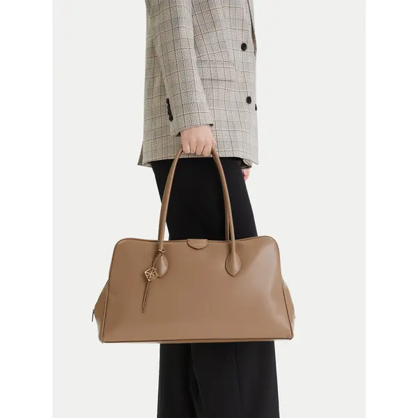 Calvin Klein Torbica Calvin Klein Emblem Trio Large Work Bag LV04F3368G Bež