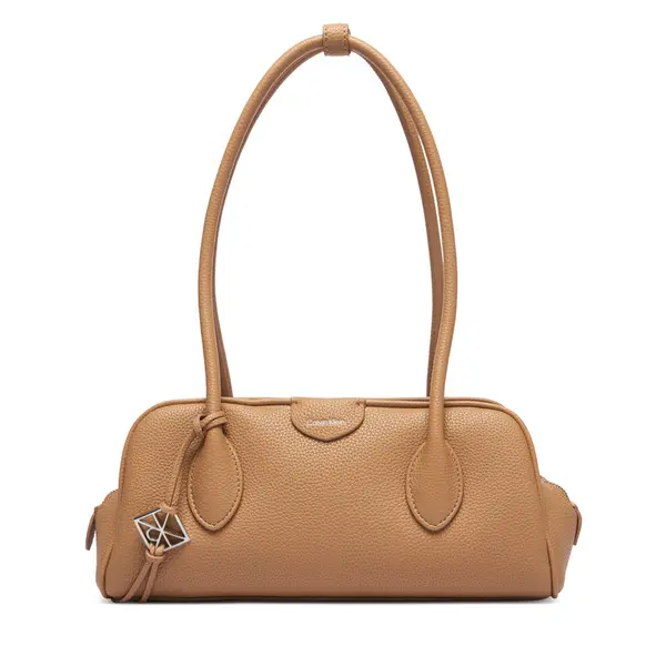 Calvin Klein Torbica Calvin Klein Emblem Trio Pebble Shoulder Bag LV04F3743G Bež