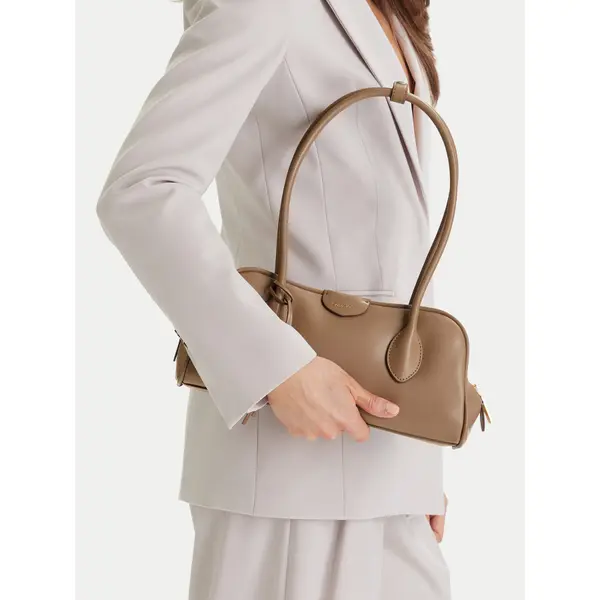 Calvin Klein Torbica Calvin Klein Emblem Trio Shoulder Bag LV04F3369G Bež