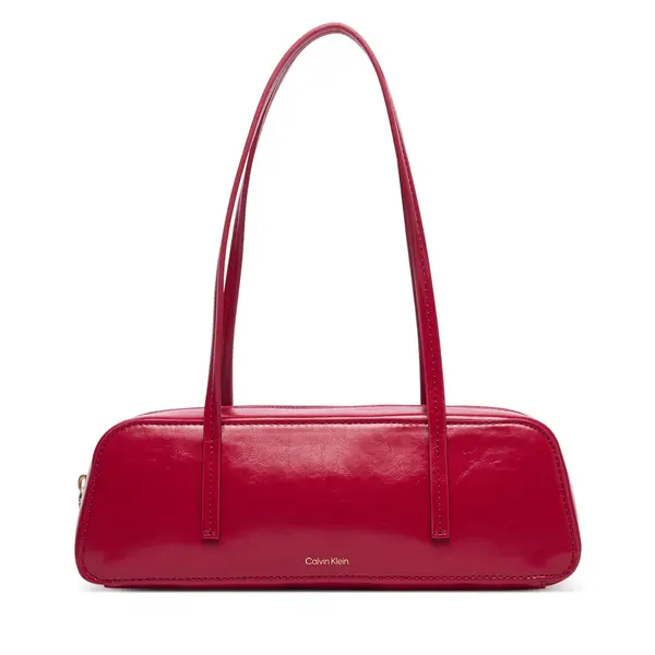 Calvin Klein Torbica Calvin Klein Foil Logo Glossy Bauletto LV04F3638G Crvena