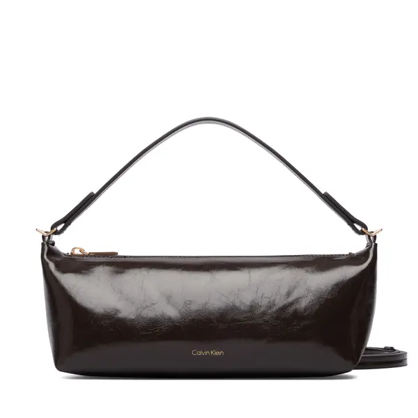 Calvin Klein Torbica Calvin Klein Foil Logo Glossy Conv Bag LV04F3738G Smeđa
