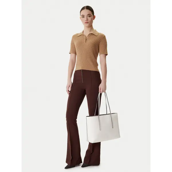 Calvin Klein Torbica Calvin Klein Foil Logo Tote W/Pouch LV04F3274G Bijela