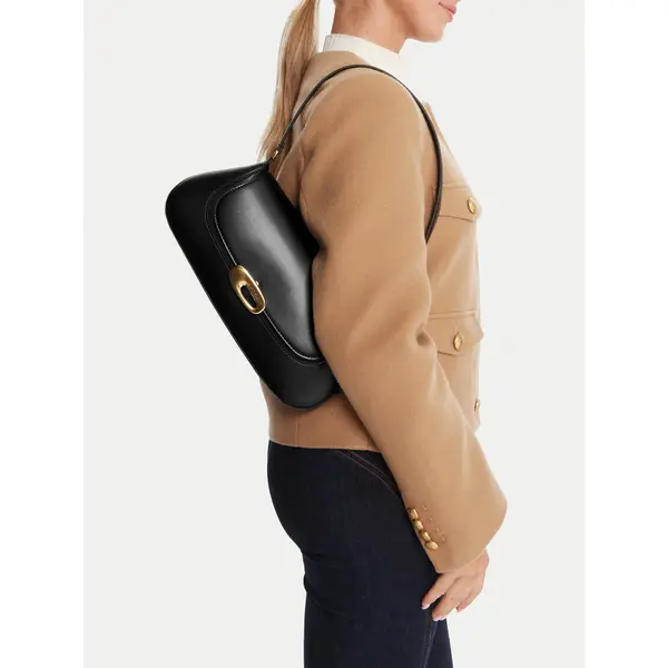 Calvin Klein Torbica Calvin Klein Hardware Flap Shoulder Bag LV04F3146G Crna