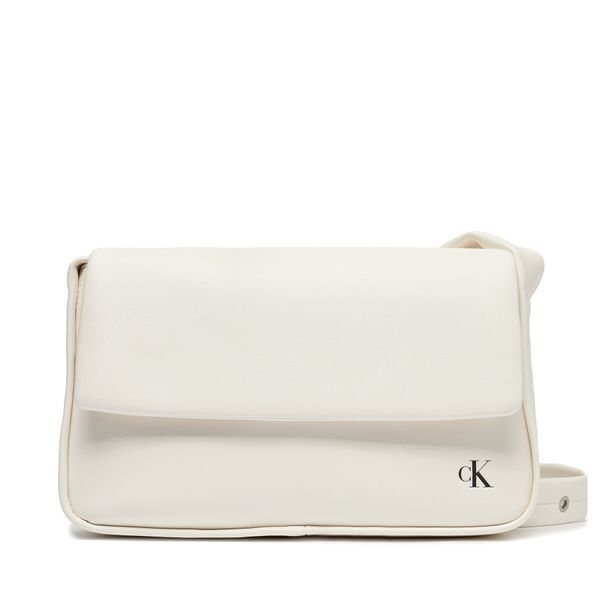 Calvin Klein Jeans Torbica Calvin Klein Jeans Block Flap Shoulderbag25 Pu K60K611467 Bright White YAF