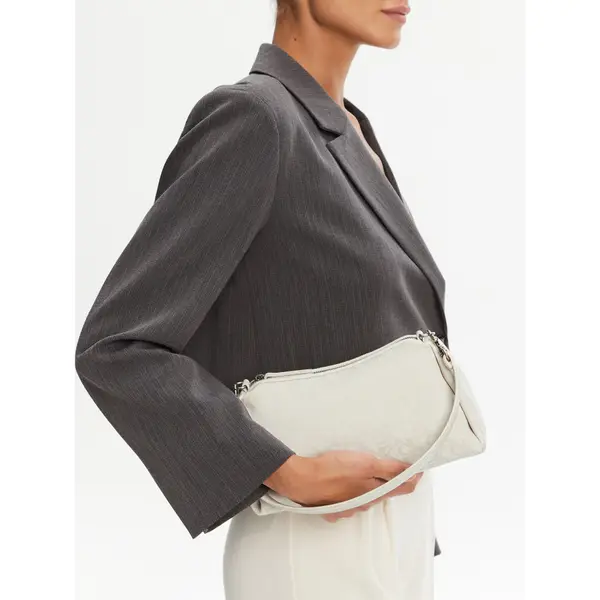 Calvin Klein Jeans Torbica Calvin Klein Jeans Ckj Monogram Drop Sm Shoulder Ba LV04K3142G Écru