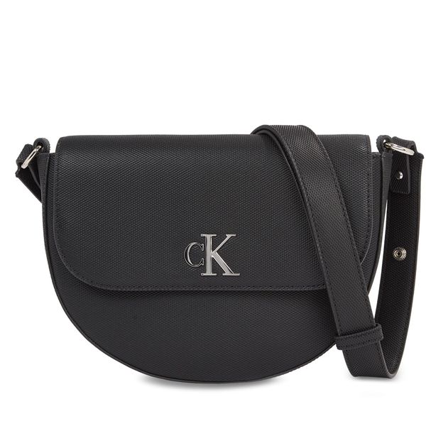 Calvin Klein Jeans Torbica Calvin Klein Jeans Minimal Monogram Saddle Bag22 T K60K611961 Black BEH