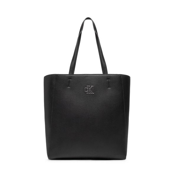 Calvin Klein Jeans Torbica Calvin Klein Jeans Minimal Monogram Shopper32 K60K609292 Black BDS