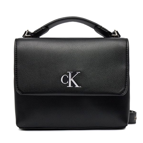 Calvin Klein Jeans Torbica Calvin Klein Jeans Minimal Monogram Top Handle22 K60K611868 Black BDS