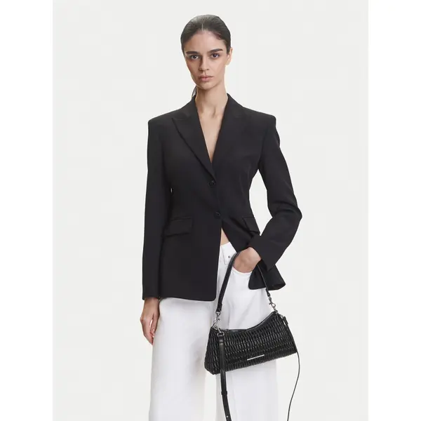 Calvin Klein Jeans Torbica Calvin Klein Jeans Ruched Layla Shoulder Bag LV04K3088G Crna