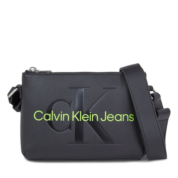 Calvin Klein Jeans Torbica Calvin Klein Jeans Sculpted Camera Pouch21 Mono K60K610681 Black/Dark Juniper 0GX
